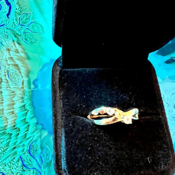 Natural Multi-Gemstone Infiniti Ring Size 7.5 - Picture 4 of 9